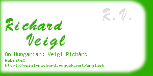 richard veigl business card