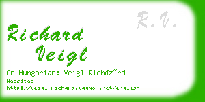 richard veigl business card